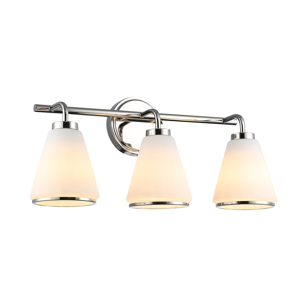 Zoey Bathroom Vanity - Polished Nickel / 3-Light