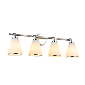 Zoey Bathroom Vanity - Polished Nickel / 4-Light