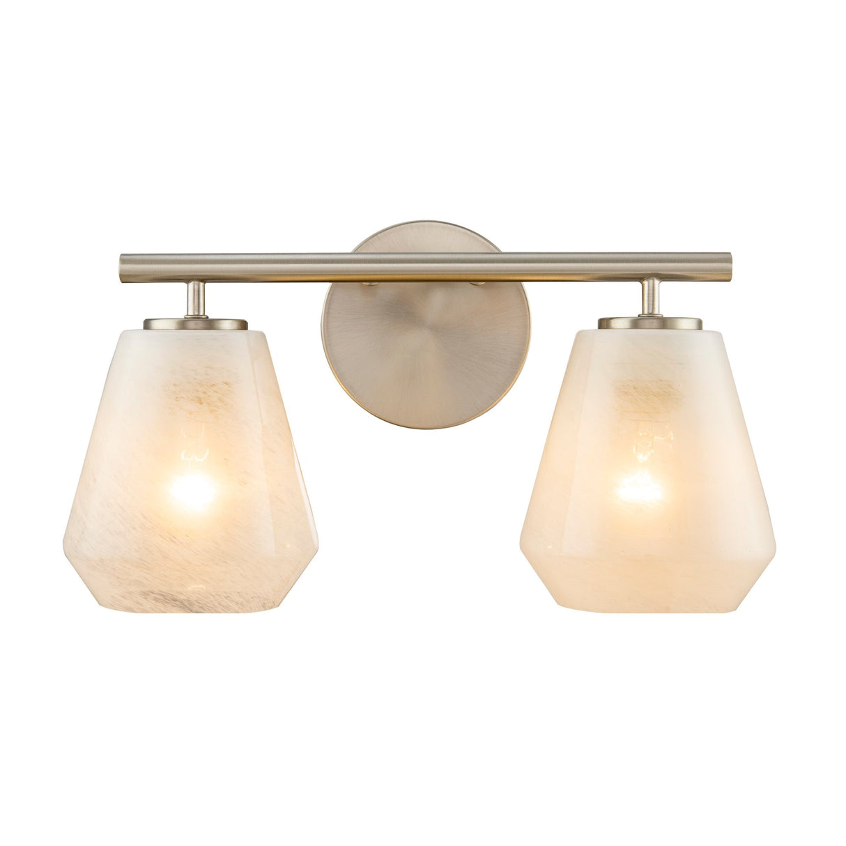 Brooke Bathroom Vanity - Brushed Nickel / 2-Light