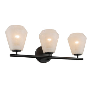 Brooke Bathroom Vanity - Black / 3-Light