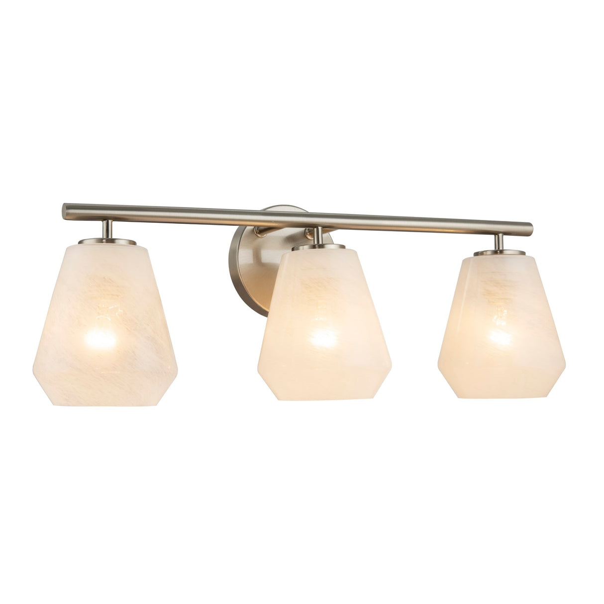 Brooke Bathroom Vanity - Brushed Nickel / 3-Light