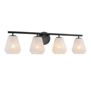Brooke Bathroom Vanity - Black / 4-Light