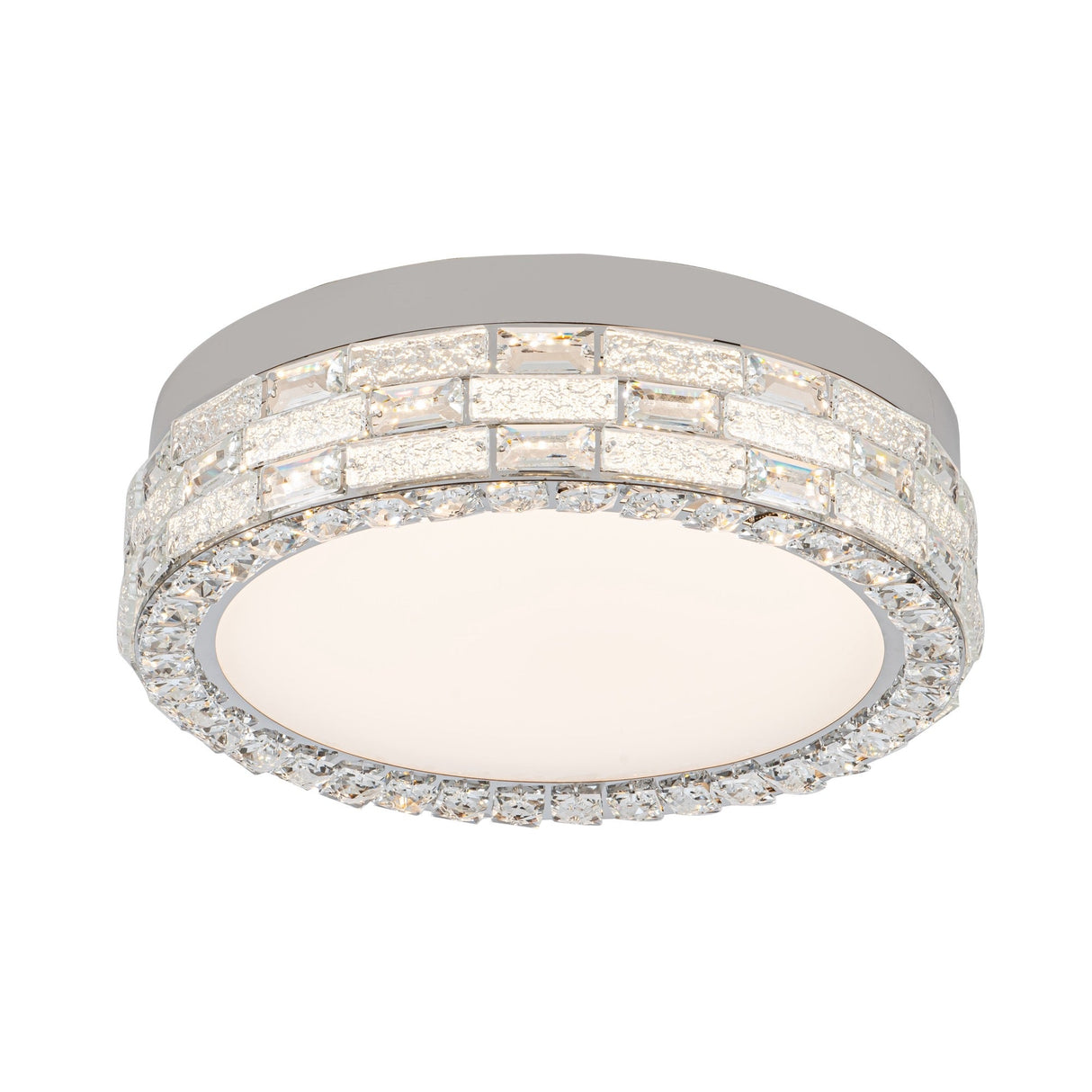 Elegance Flush Mount - Chrome / 19.69