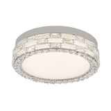 Elegance Flush Mount - Chrome / 19.69