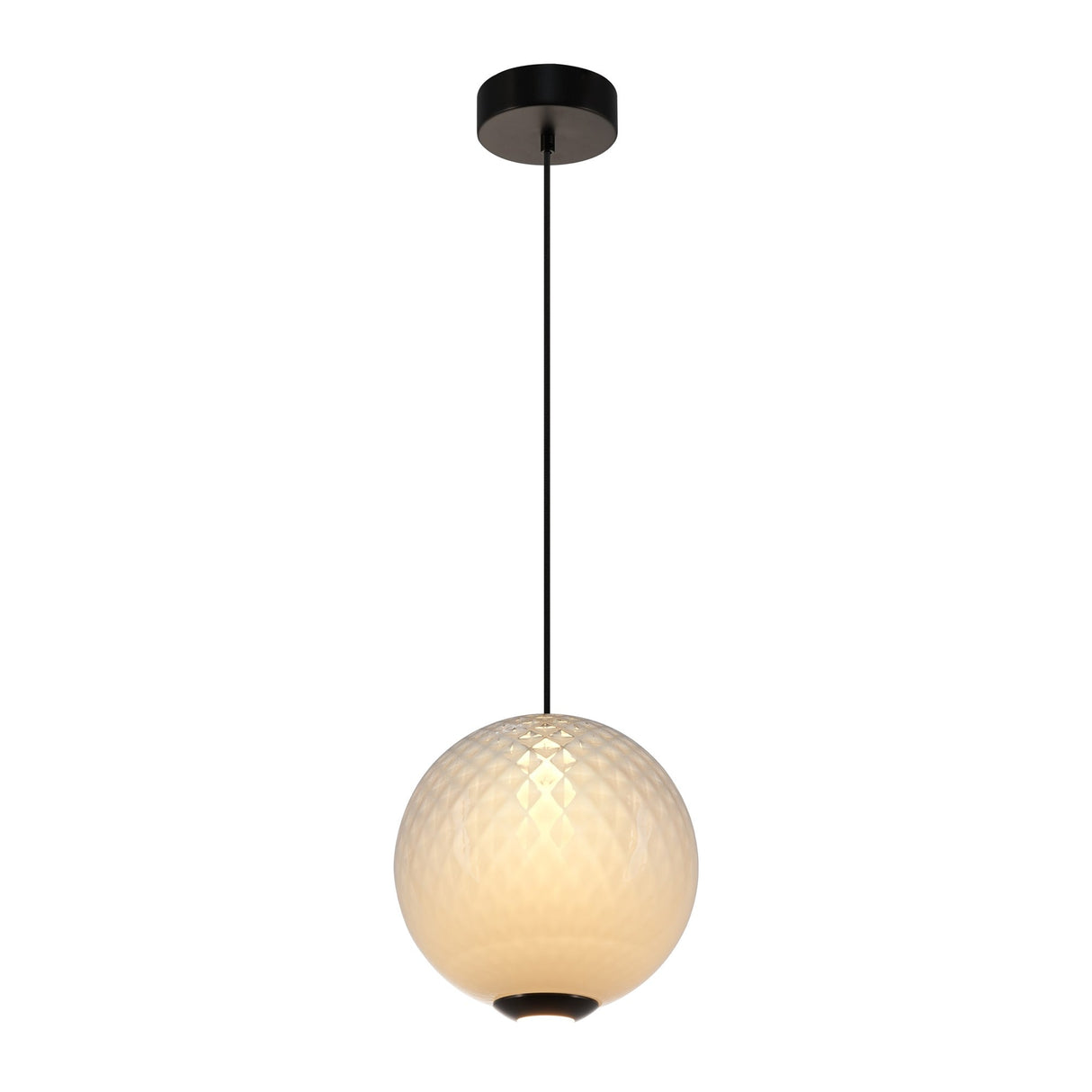 Celeste Round Pendant - White / 11.80
