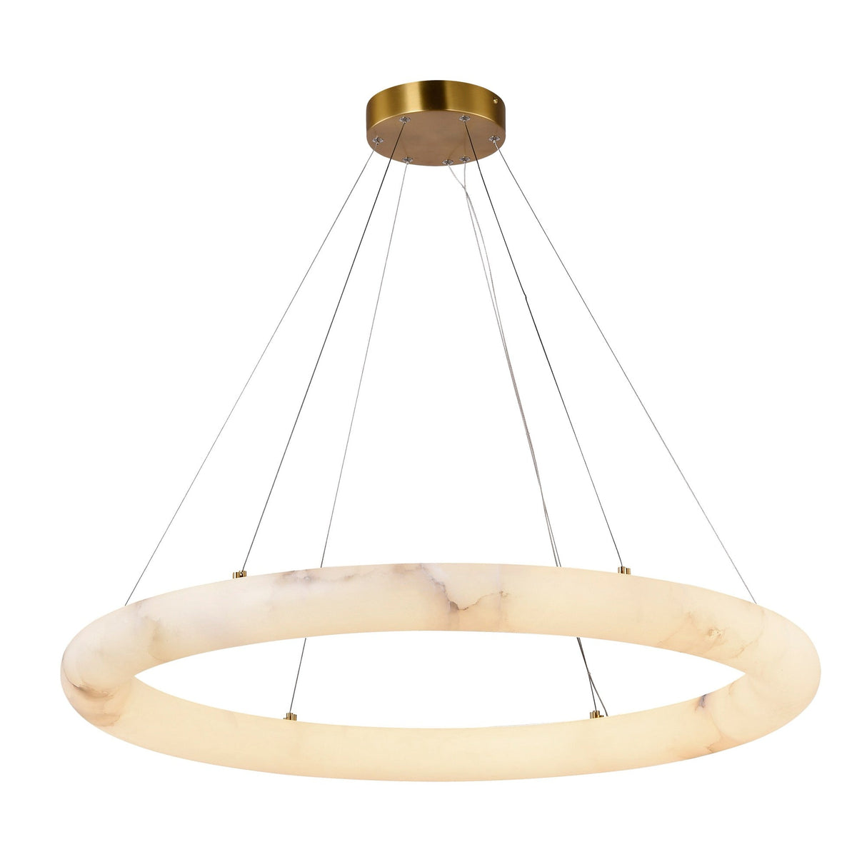 Camila Ring Chandelier - Brushed Brass / 35.00