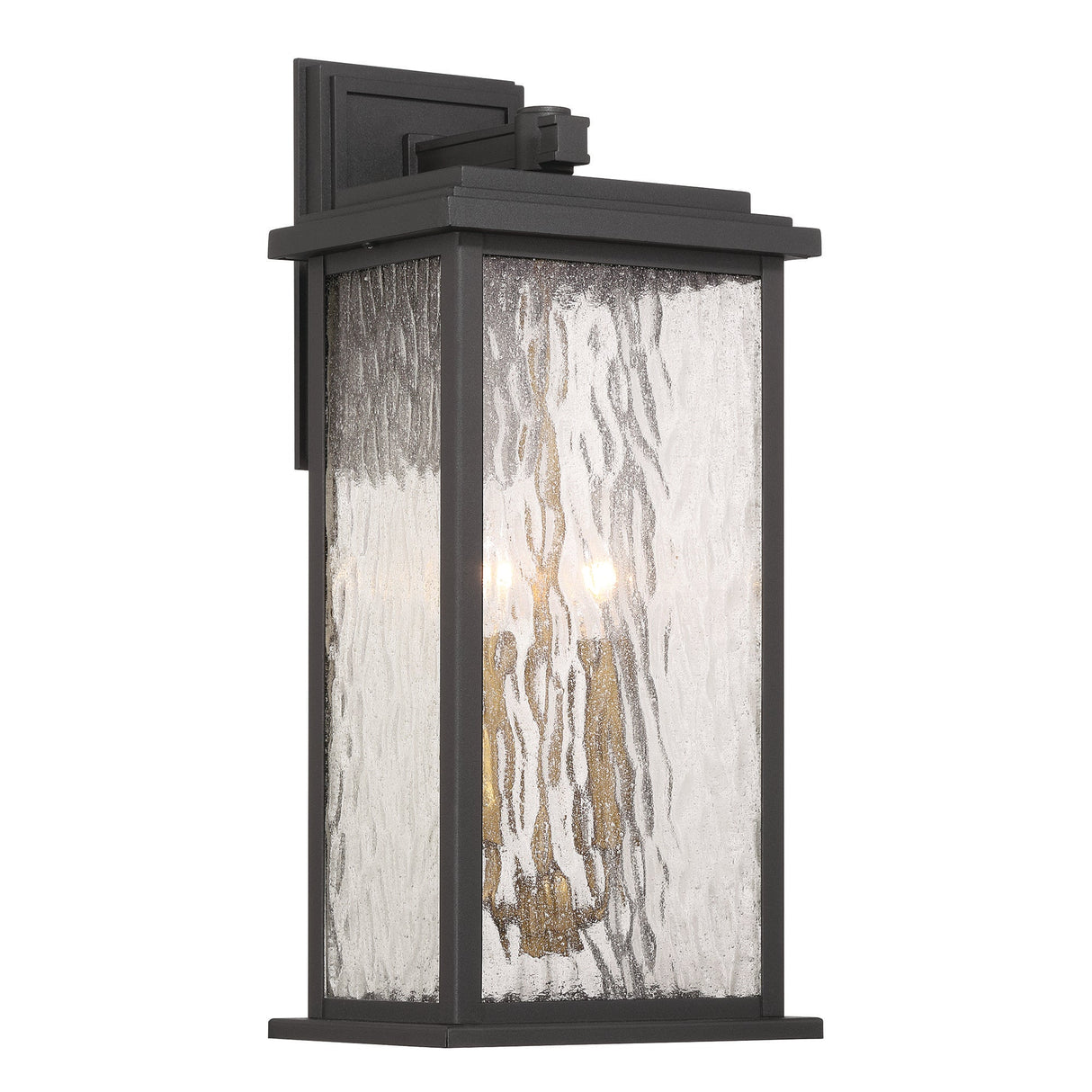 Estate Outdoor Wall Sconce - Black, Brass / 19"