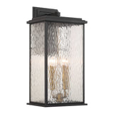 Estate Outdoor Wall Sconce - Black, Brass / 24"