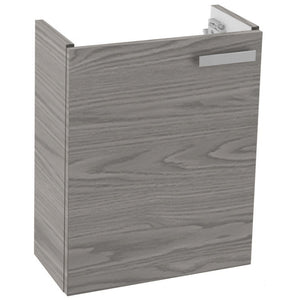 19 Inch Wall Mount Grey Walnut Bathroom Vanity Cabinet