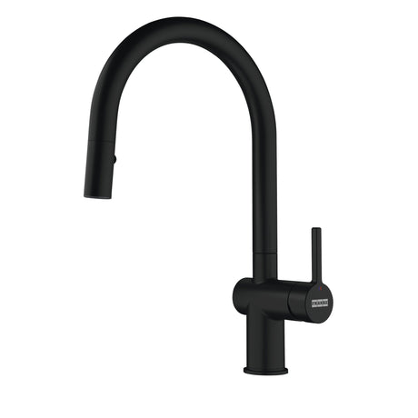 FRANKE ACT-PD-MBK Active 15.1-inch Single Handle Pull-Down Kitchen Faucet in Matte Black In Matte Black