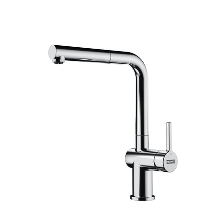 FRANKE ACT-PO-CHR Active 12.25-inch Contemporary Single Handle Pull-Out Faucet in Polished Chrome In Polished Chrome