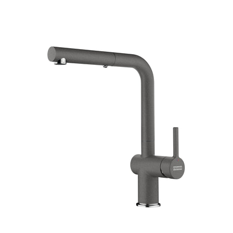 FRANKE ACT-PO-STG Active 12.25-inch Contemporary Single Handle Pull-Out Faucet in Stone Grey In Stone Grey