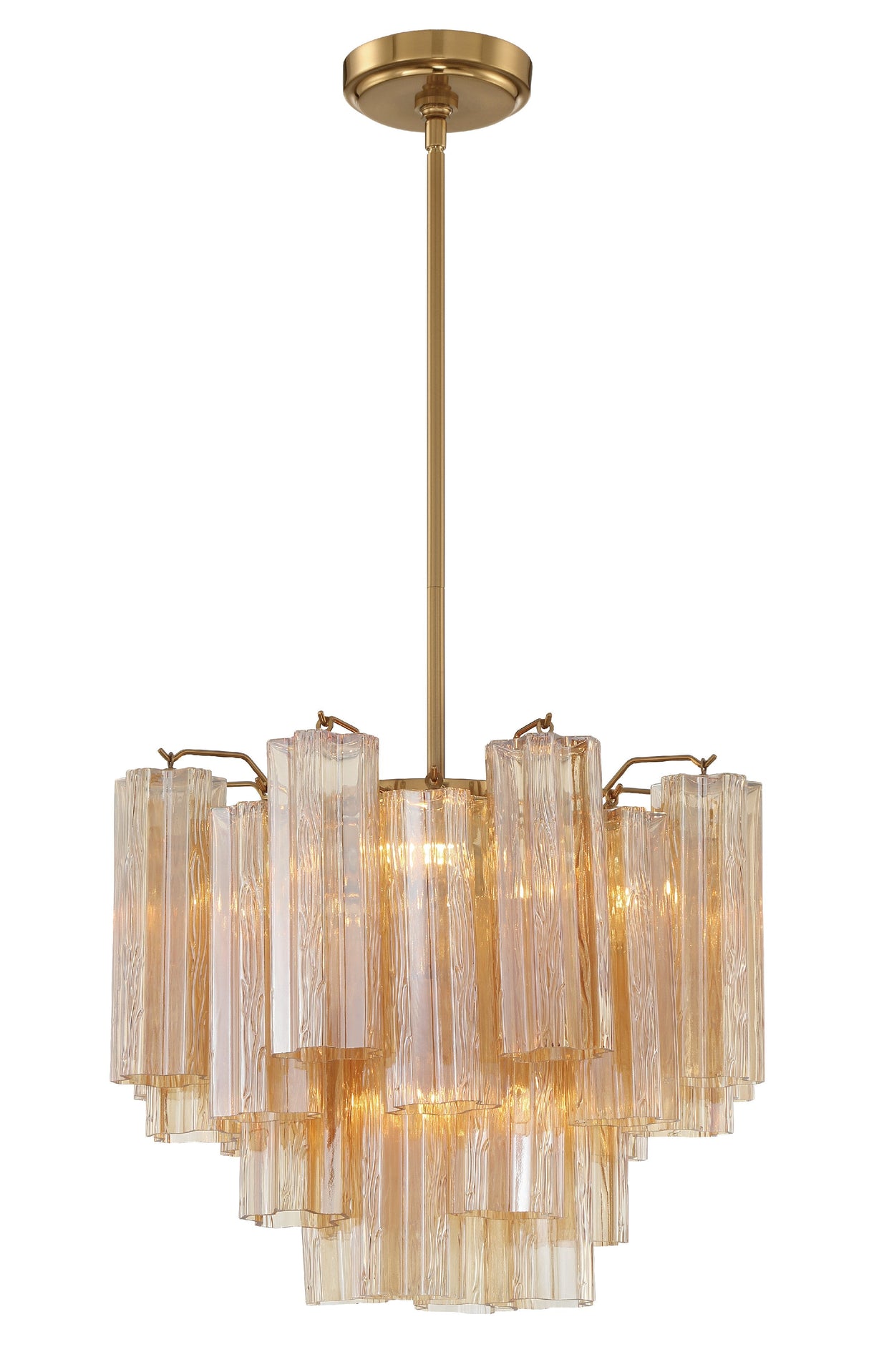 Addis 4 Light Aged Brass Chandelier ADD-300-AG-AM