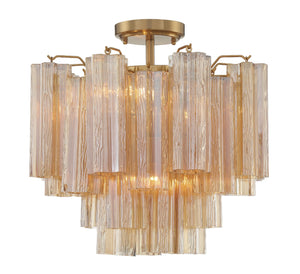 Addis 4 Light Aged Brass Semi Flush Mount ADD-300-AG-AM_CEILING