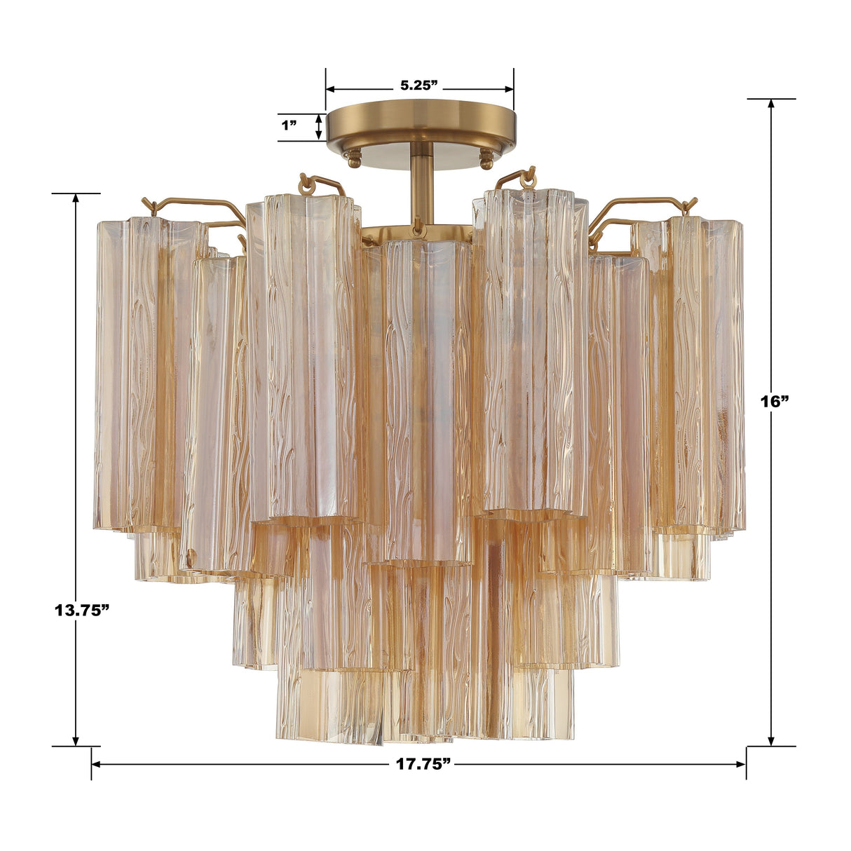 Addis 4 Light Aged Brass Semi Flush Mount ADD-300-AG-AM_CEILING