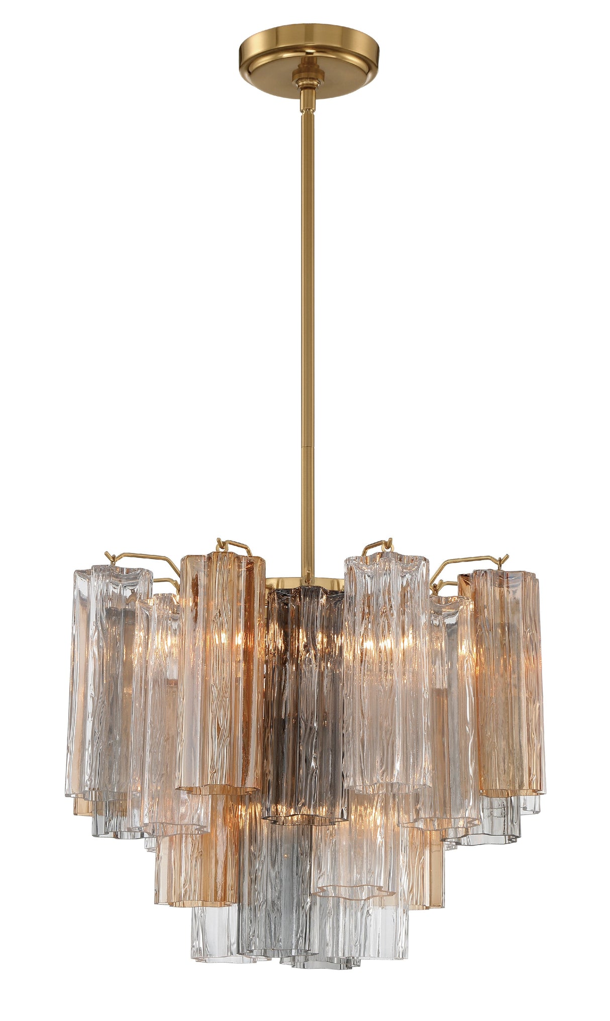 Addis 4 Light Aged Brass Chandelier ADD-300-AG-AM