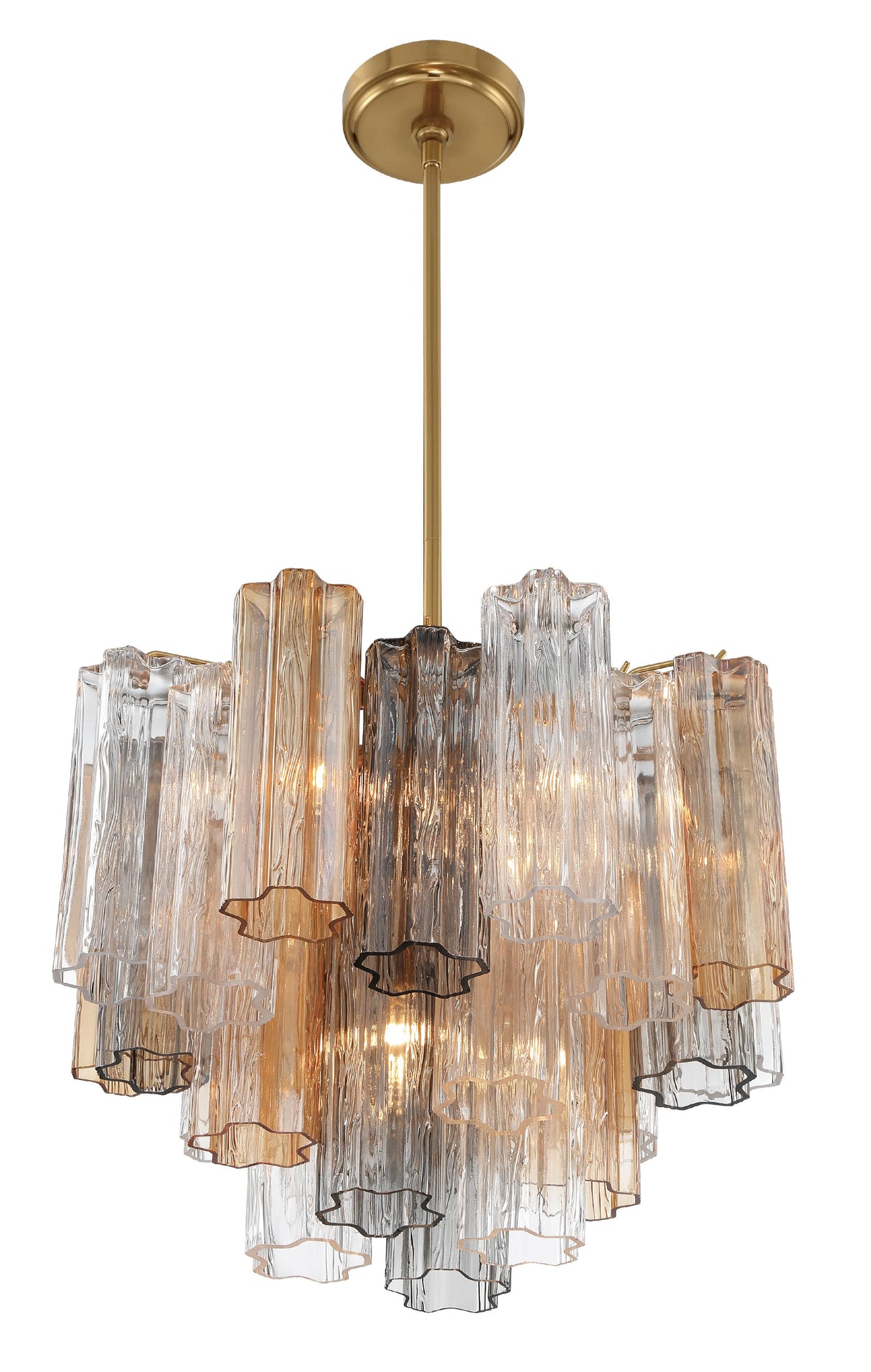 Addis 4 Light Aged Brass Chandelier ADD-300-AG-AM