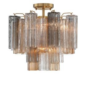 Addis 4 Light Aged Brass Semi Flush Mount ADD-300-AG-AM_CEILING