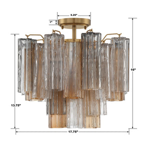 Addis 4 Light Aged Brass Semi Flush Mount ADD-300-AG-AM_CEILING