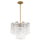 Addis 4 Light Aged Brass Chandelier ADD-300-AG-AM