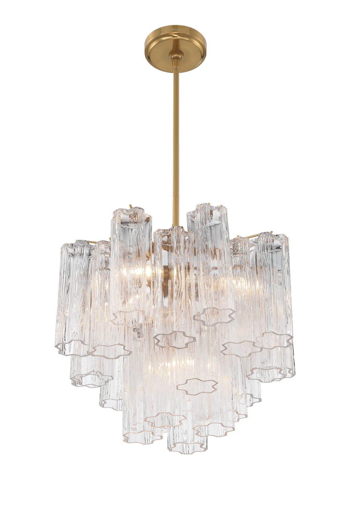 Addis 4 Light Aged Brass Chandelier ADD-300-AG-AM