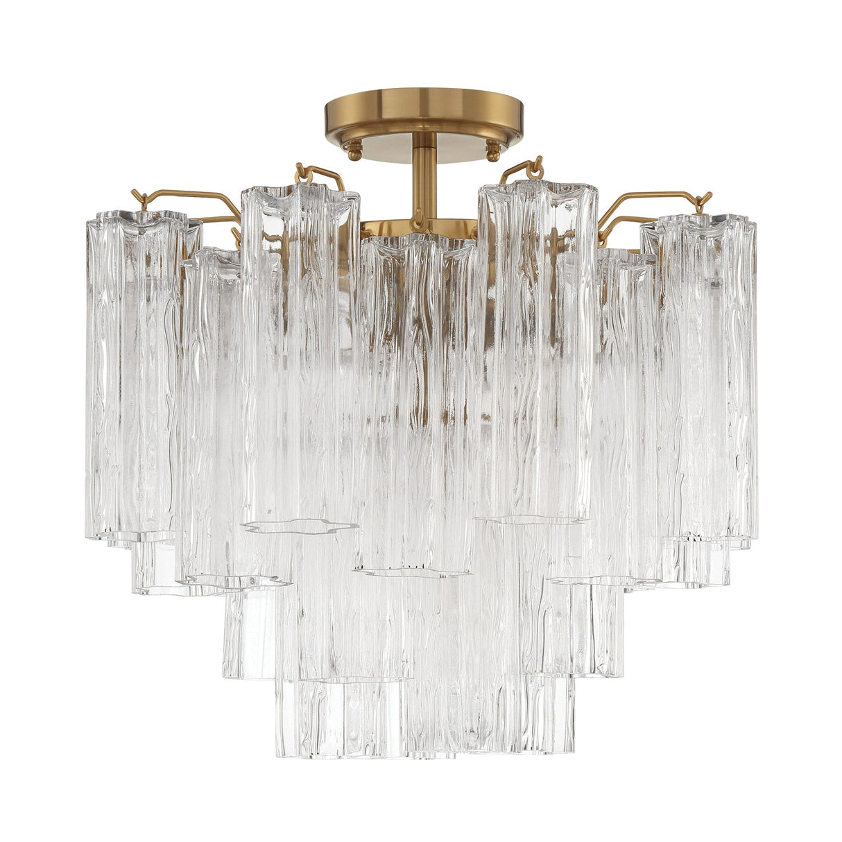 Addis 4 Light Aged Brass Semi Flush Mount ADD-300-AG-CL_CEILING