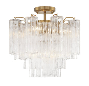 Addis 4 Light Aged Brass Semi Flush Mount ADD-300-AG-AM_CEILING