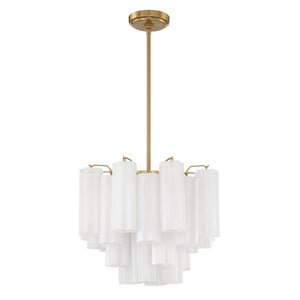 Addis 4 Light Aged Brass Chandelier ADD-300-AG-WH