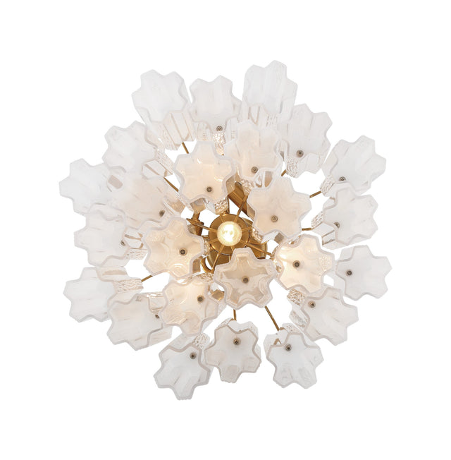 Addis 4 Light Aged Brass Chandelier ADD-300-AG-WH