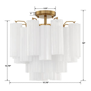 Addis 4 Light Aged Brass Semi Flush Mount ADD-300-AG-AM_CEILING