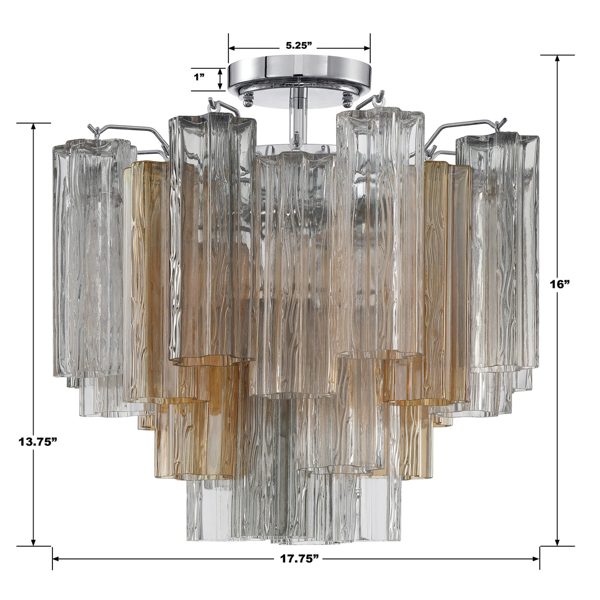Addis 4 Light Aged Brass Semi Flush Mount ADD-300-AG-AM_CEILING