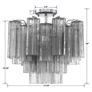 Addis 4 Light Aged Brass Semi Flush Mount ADD-300-AG-AM_CEILING