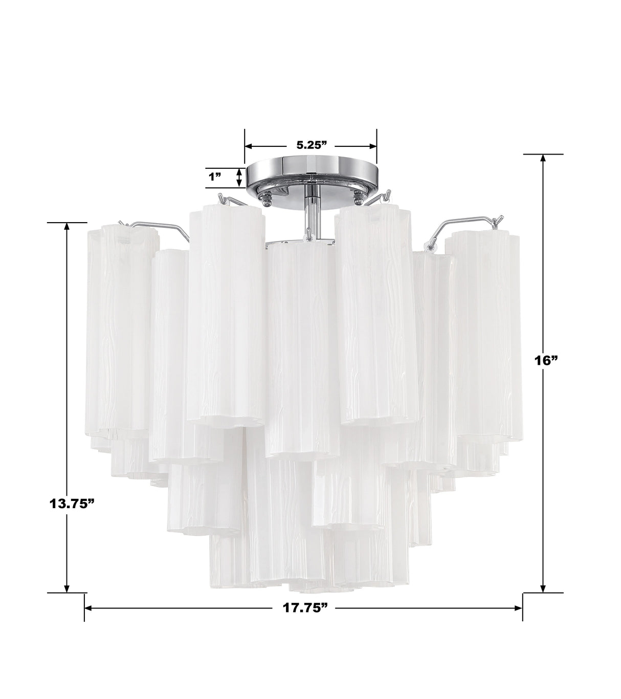 Addis 4 Light Aged Brass Semi Flush Mount ADD-300-AG-AM_CEILING