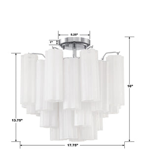 Addis 4 Light Aged Brass Semi Flush Mount ADD-300-AG-AM_CEILING