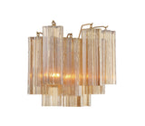 Addis 2 Light Aged Brass Sconce ADD-302-AG-AM