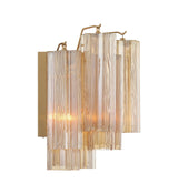 Addis 2 Light Aged Brass Sconce ADD-302-AG-AM