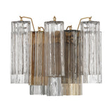 Addis 2 Light Aged Brass Sconce ADD-302-AG-AM