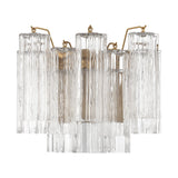 Addis 2 Light Aged Brass Sconce ADD-302-AG-CL