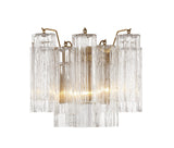 Addis 2 Light Aged Brass Sconce ADD-302-AG-AM