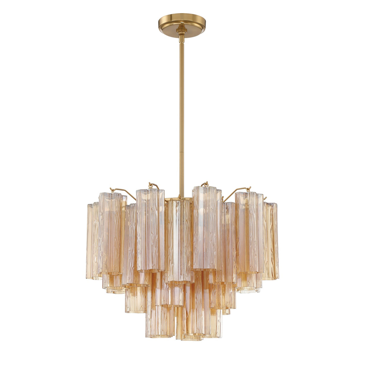 Addis 6 Light Aged Brass Chandelier ADD-306-AG-AM