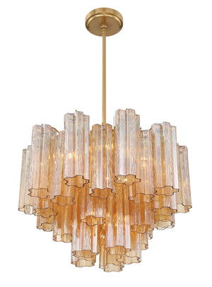 Addis 6 Light Aged Brass Chandelier ADD-306-AG-AM