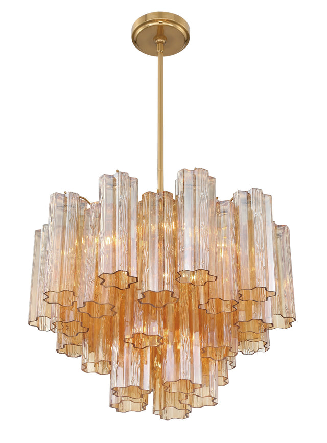Addis 6 Light Aged Brass Chandelier ADD-306-AG-AM