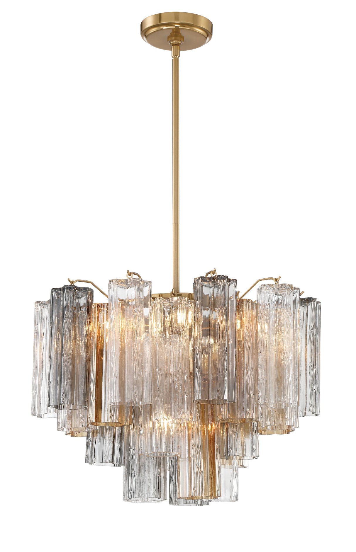 Addis 6 Light Aged Brass Chandelier ADD-306-AG-AM