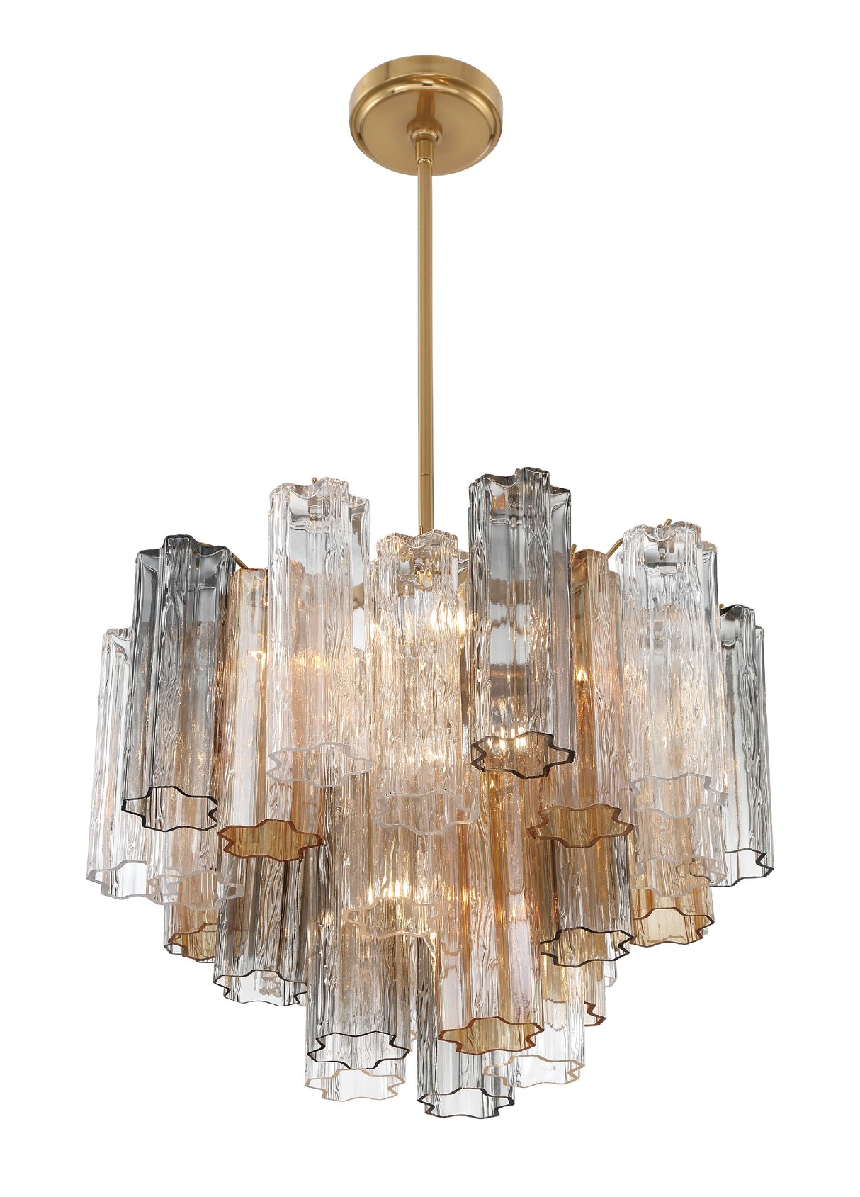 Addis 6 Light Aged Brass Chandelier ADD-306-AG-AM