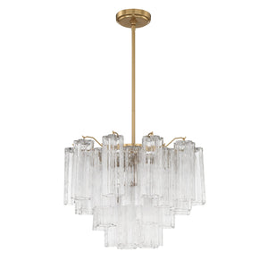 Addis 6 Light Aged Brass Chandelier ADD-306-AG-AM