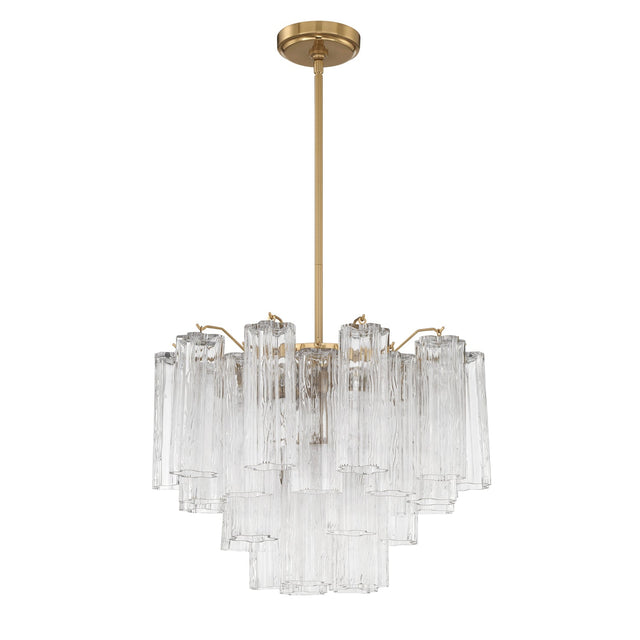 Addis 6 Light Aged Brass Chandelier ADD-306-AG-AM