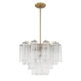 Addis 6 Light Aged Brass Chandelier ADD-306-AG-CL