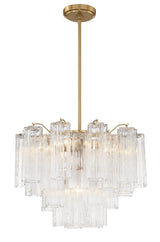 Addis 6 Light Aged Brass Chandelier ADD-306-AG-AM