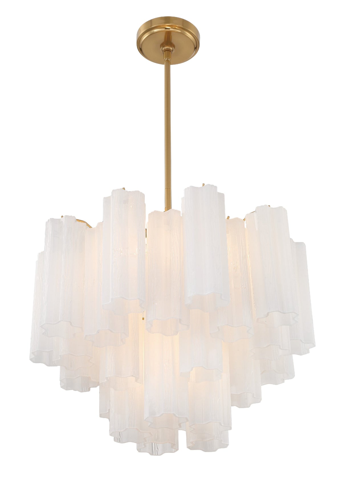 Addis 6 Light Aged Brass Chandelier ADD-306-AG-AM