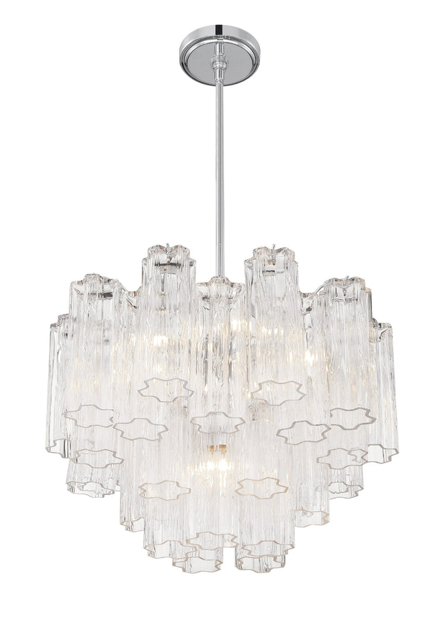 Addis 6 Light Aged Brass Chandelier ADD-306-AG-AM